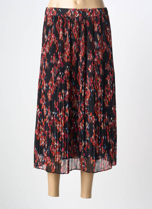 Jupe longue tissage crêpe noir GARCIA femme