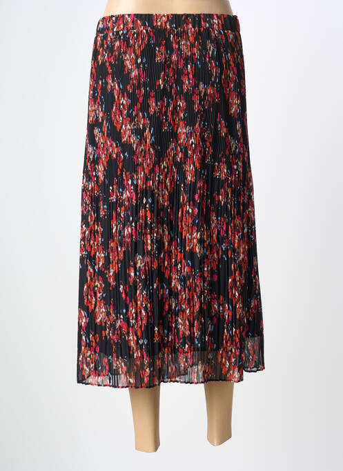 Jupe longue tissage crêpe noir GARCIA femme