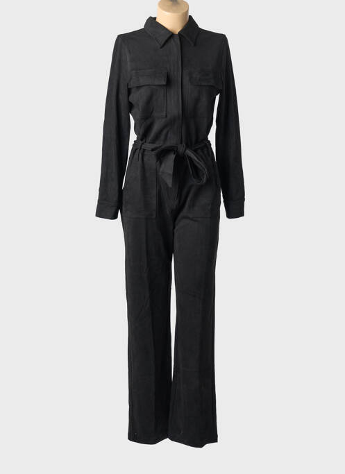 Combi-pantalon col chemisier manches longues noir DEELUXE femme