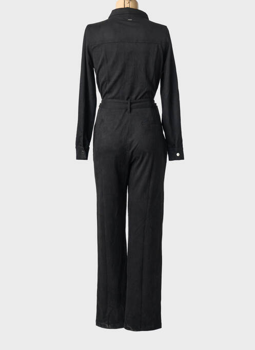 Combi-pantalon col chemisier manches longues noir DEELUXE femme