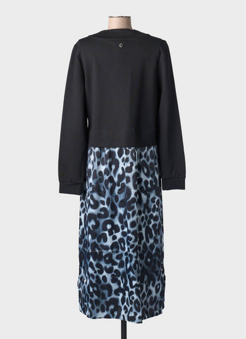 Robe longue manches longues manches longues noir STREET ONE femme