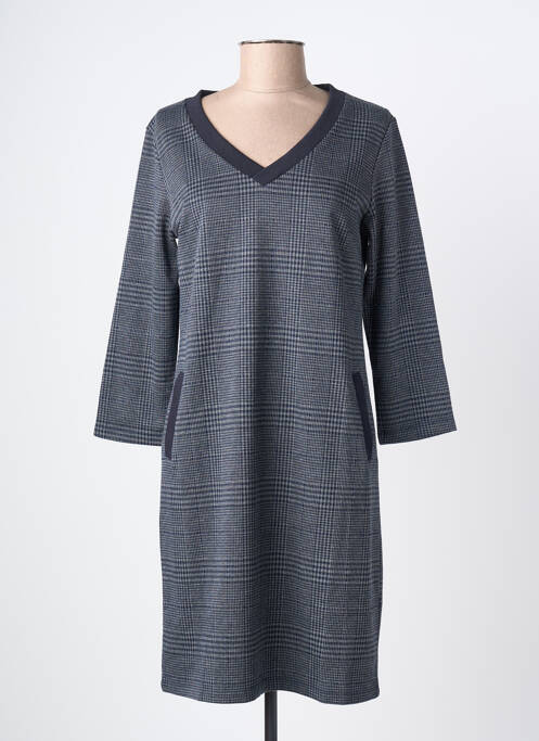 Robe mi-longue manches longues manches longues noir ÉTYMOLOGIE femme