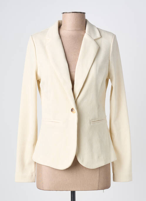 Blazer coupe cintrée beige ICHI femme