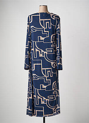Robe longue manches longues manches longues bleu STREET ONE femme