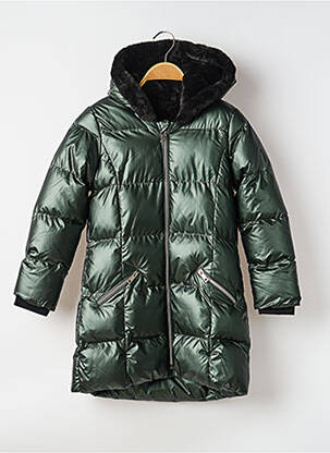 Doudoune manches longues a capuche vert TIFFOSI fille