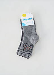 Chaussettes tissage chiné gris MAYORAL garcon