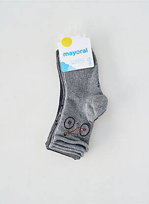 Chaussettes tissage chiné gris MAYORAL garcon