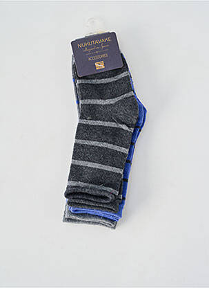 Chaussettes tissage chiné gris NUKUTAVAKE garcon