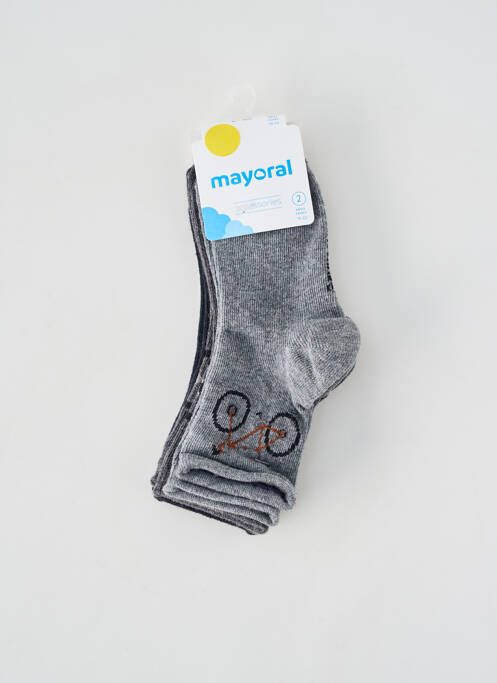Chaussettes tissage chiné gris MAYORAL garcon