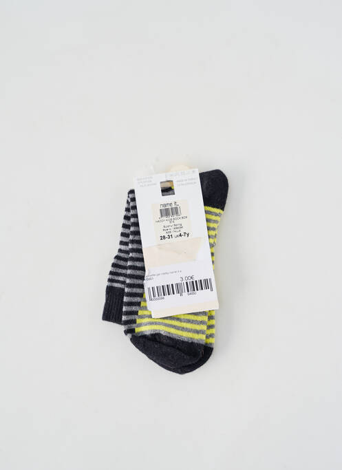 Chaussettes tissage chiné jaune NAME IT garcon