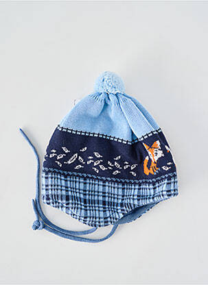 Bonnet imprimé fantaisie bleu MAXIMO garcon