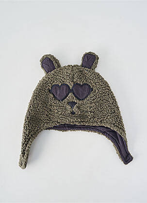 Bonnet doublure vert BOBOLI enfant