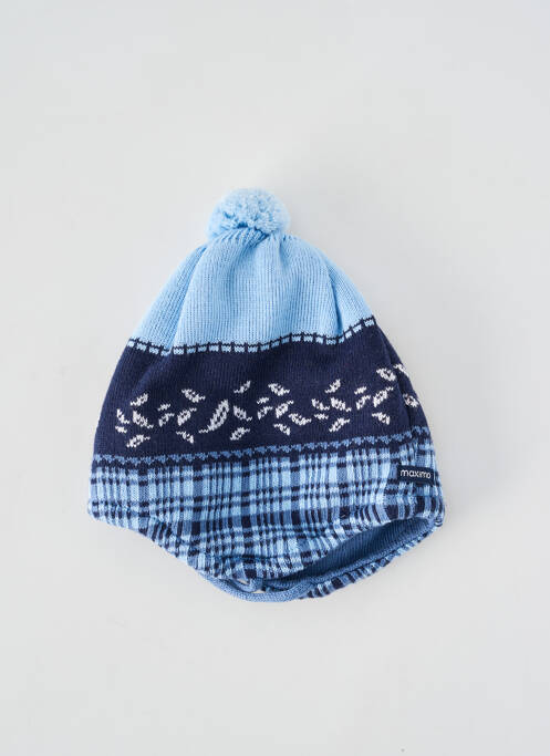 Bonnet imprimé fantaisie bleu MAXIMO garcon