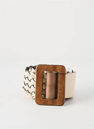 Ceinture tissage tressé beige TIFFOSI femme