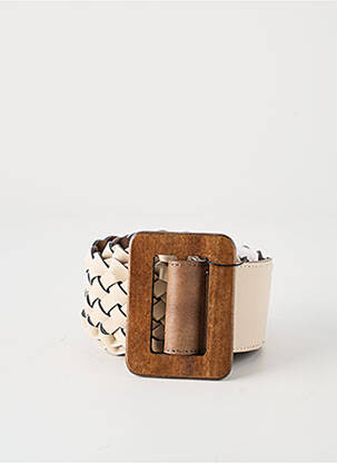 Ceinture tissage tressé beige TIFFOSI femme