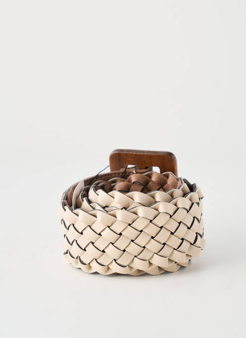 Ceinture tissage tressé beige TIFFOSI femme