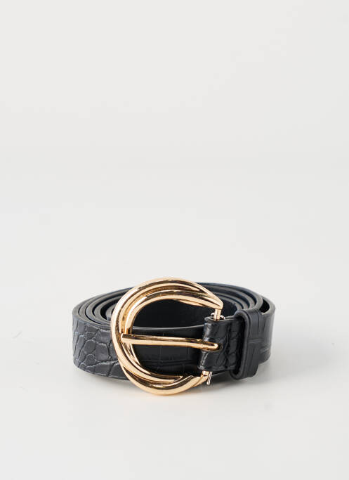 Ceinture effet matière satinée noir ICHI femme