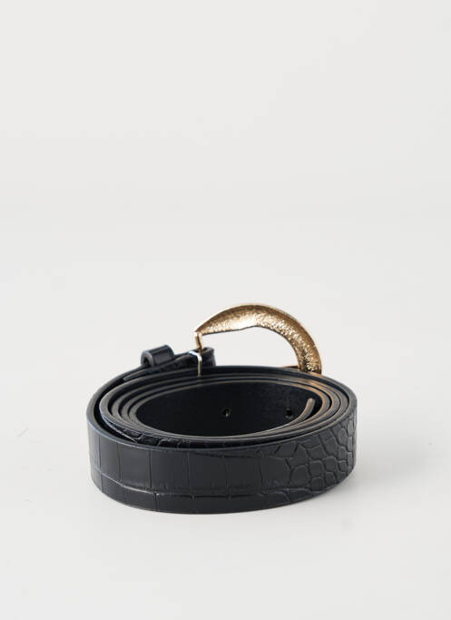 Ceinture effet matière satinée noir ICHI femme