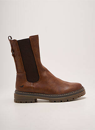 Bottines/boots talon bas talon de 4 à 6cm marron MUSTANG femme