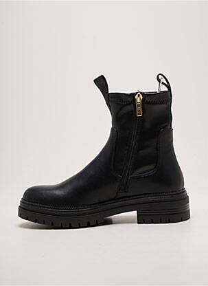Bottines/boots tissage satiné talon plat jusqu'à 3cm noir XTI femme