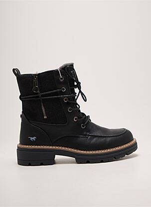Bottines/boots talon bas talon de 4 à 6cm noir MUSTANG femme