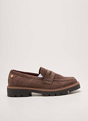 Mocassins talon bas talon plat jusqu'à 3cm marron XTI femme