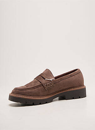 Mocassins talon bas talon plat jusqu'à 3cm marron XTI femme