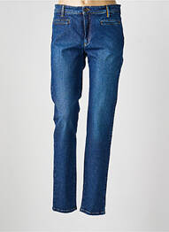 Jeans coupe slim tissage brut taille normale bleu COUTURIST femme
