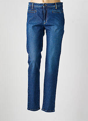 Jeans coupe slim tissage brut taille normale bleu COUTURIST femme