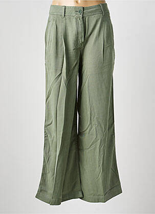 Pantalon large tissage popeline taille normale vert WHITE STUFF femme
