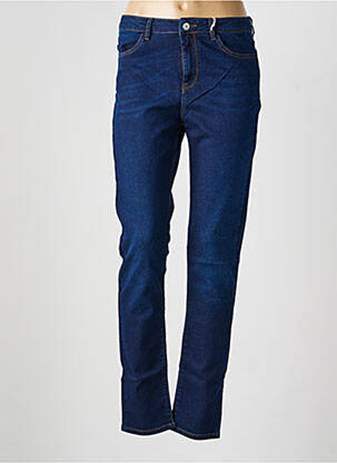 Jeans coupe slim tissage brut taille normale bleu KANOPE femme