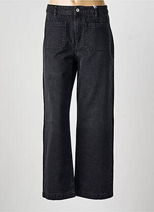 Jeans coupe droite taille normale taille normale noir KANOPE femme