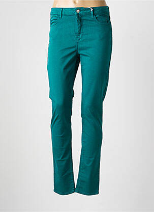 Jeans coupe slim stretch taille normale vert KANOPE femme