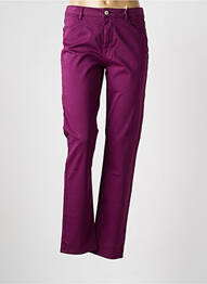 Jeans coupe slim stretch taille normale violet KANOPE femme