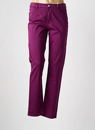 Jeans coupe slim stretch taille normale violet KANOPE femme