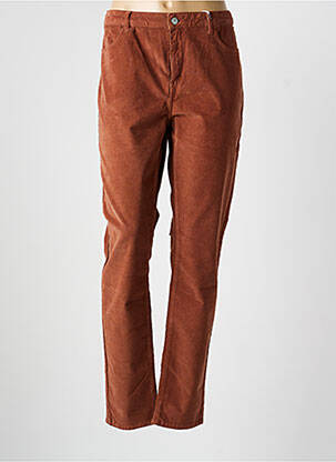 Pantalon slim stretch taille normale marron KANOPE femme