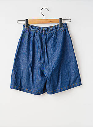 Short fermeture zippée sous rabat boutonné taille normale bleu SURKANA femme