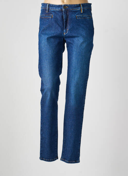 Jeans coupe slim tissage brut taille normale bleu COUTURIST femme