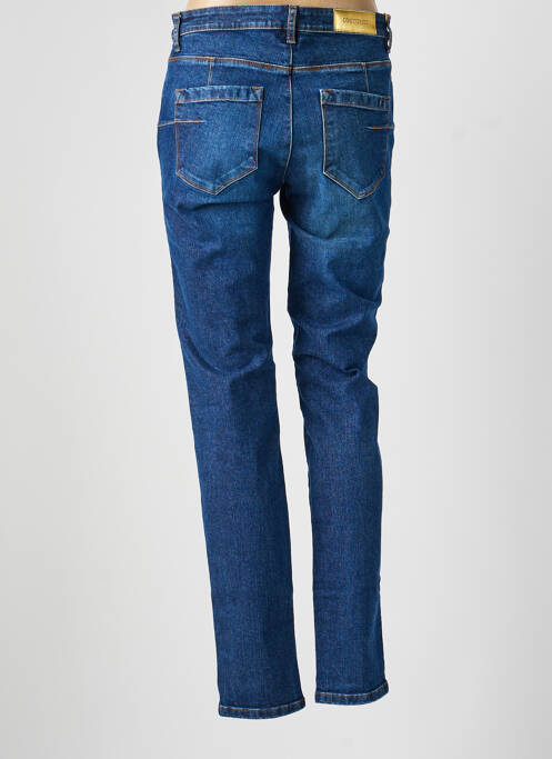 Jeans coupe slim tissage brut taille normale bleu COUTURIST femme