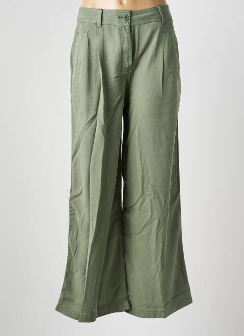 Pantalon large fermeture zippée sous rabat boutonné taille normale vert WHITE STUFF femme