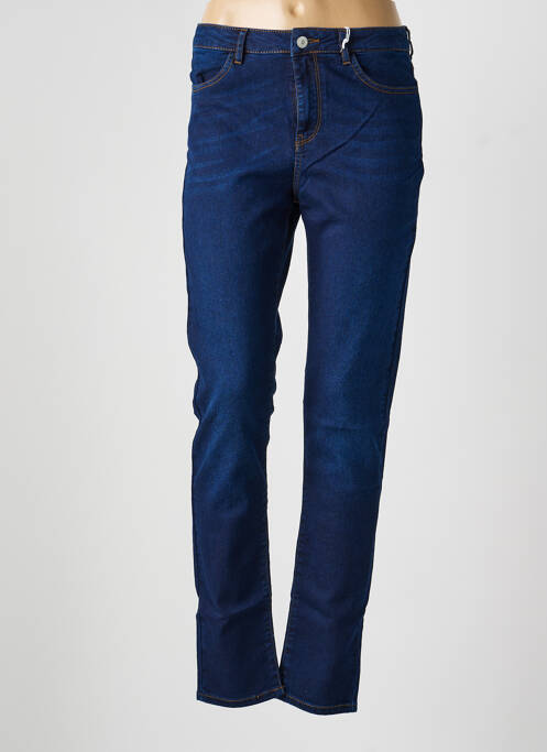 Jeans coupe slim tissage brut taille normale bleu KANOPE femme