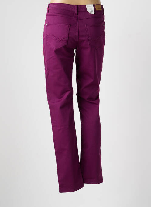 Jeans coupe slim stretch taille normale violet KANOPE femme