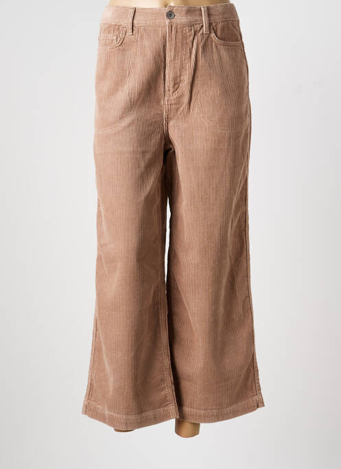 Pantalon droit fermeture zippée sous rabat boutonné taille normale beige WHITE STUFF femme