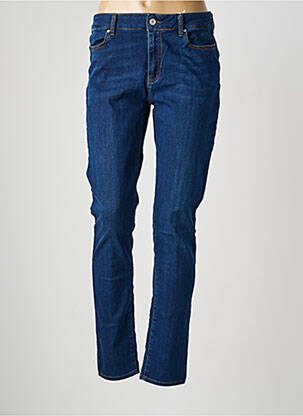 Jeans coupe slim tissage brut taille normale bleu KANOPE femme