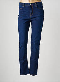 Jeans coupe slim tissage brut taille normale bleu KANOPE femme