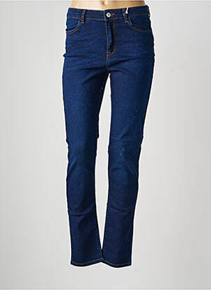 Jeans coupe slim tissage brut taille normale bleu KANOPE femme
