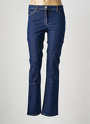 Jeans coupe slim tissage brut taille haute bleu COUTURIST femme