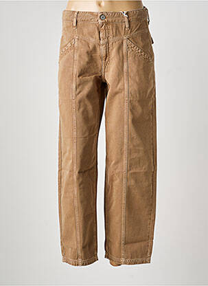 Jeans coupe droite taille normale taille normale marron KANOPE femme