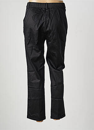 Pantalon droit fermeture zippée sous rabat boutonné taille normale noir SURKANA femme