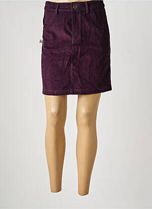 Jupe courte poches violet KALI YOG femme